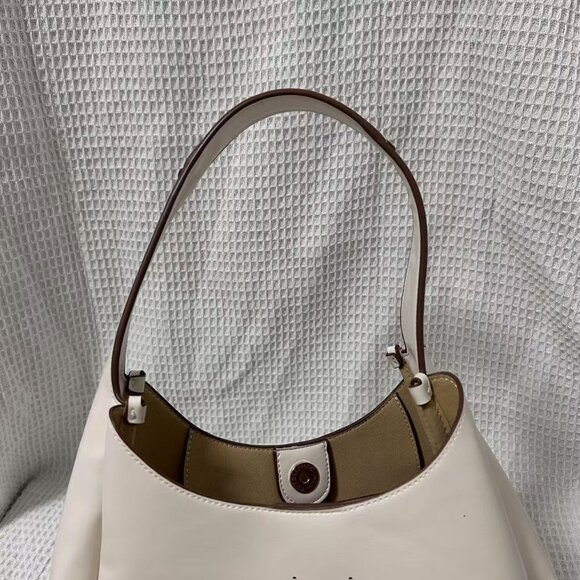 NEW Stella McCartney Logo Slouchy Hobo Tote Bag IN WHITE - Picture 6 of 9